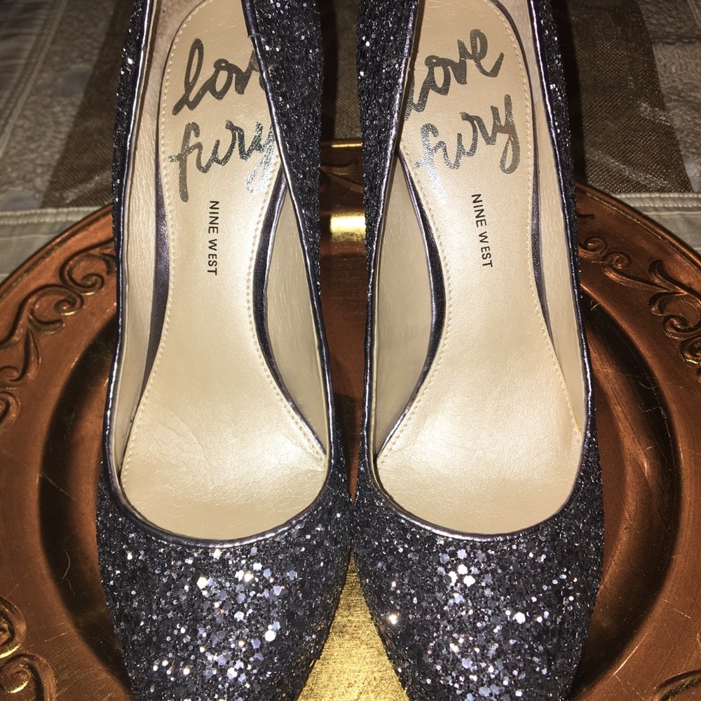 Nine West Glitter Heels